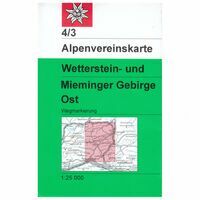 Alpenvereinskarte Wandelkaart 4/3 Wetterstein- & Mieminger Gebirge Ost 
