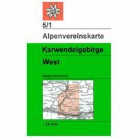 Alpenvereinskarte Wandelkaart 5/1 Karwendelgebirge West 