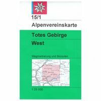 Alpenvereinskarte Wandel-skikaart 15/1 Totes Gebirge West