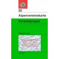 Alpenvereinskarte Wandelkaart 28 Verwallgruppe