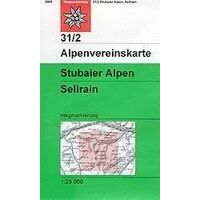 Alpenvereinskarte Wandel-skikaart 31/2 Stubaier Alpen