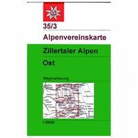 Alpenvereinskarte Wandel-skikaart 35/3 Zillertaler Alpen Ost 