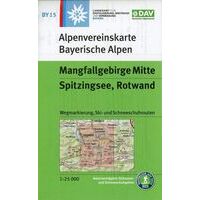 Alpenvereinskarte Wandelkaart Mangfallgebirge Mitte 15 1/25