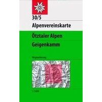 Alpenvereinskarte Wandelkaart Otztaler Alpen Geigenkamm 30/5 1/25