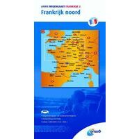 ANWB Wegenkaart Frankrijk Noord