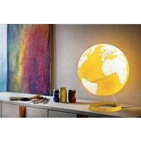 Atmosphere Globes Wereldbol Globe Light & Colour Yellow 30 Cm