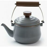 Barebones Enamel Teapot Stone Gray