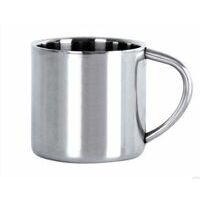 BasicNature Stainless Steel Thermo Mug 0.1 Liter Espresso