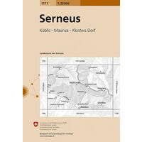 Bundesamt - Swisstopo Topografische kaart 1177 Serneus