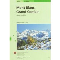 Bundesamt - Swisstopo Topografische Kaart 5003 Mont Blanc - Grand Combin