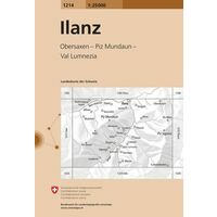 Bundesamt - Swisstopo Topografische kaart 1214 Ilanz