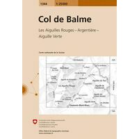 Bundesamt - Swisstopo Topografische kaart 1344 Col de Balme