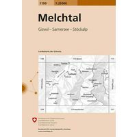 Bundesamt - Swisstopo Topografische Kaart 1190 Melchtal