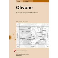 Bundesamt - Swisstopo Topografische Kaart 1253 Olivone
