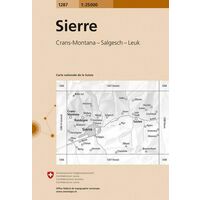 Bundesamt - Swisstopo Topografische Kaart 1287 Sierre