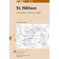 Bundesamt - Swisstopo Topografische Kaart 1308 St-Niklaus