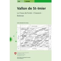 Bundesamt - Swisstopo Topografische Kaart 232 Vallon De St-Imier
