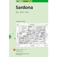 Bundesamt - Swisstopo Topografische Kaart 247 Sardona