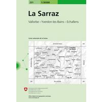 Bundesamt - Swisstopo Topografische Kaart 251 La Sarraz