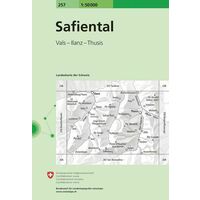 Bundesamt - Swisstopo Topografische Kaart 257 Saliental