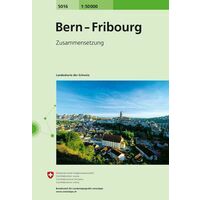 Bundesamt - Swisstopo Topografische Kaart 5016 Bern - Fribourg