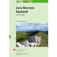 Bundesamt - Swisstopo Topografische Kaart 5026 Jura Bernois Seeland