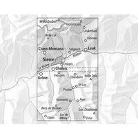 Bundesamt - Swisstopo Topografische Wandelkaart 3305T Crans - Montana