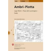 Bundesamt - Swisstopo Topografische Kaart 1252 Ambri-Piotta