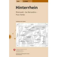 Bundesamt - Swisstopo Topografische Kaart 1254 Hinterrhein