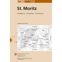 Bundesamt - Swisstopo Topografische kaart 1257 St-Moritz