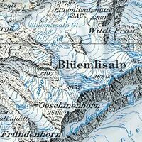 Bundesamt - Swisstopo Topografische Kaart 1268 Lötschental