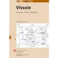 Bundesamt - Swisstopo Topografische Kaart 1307 Vissoie