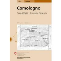 Bundesamt - Swisstopo Topografische kaart 1311 Comologno