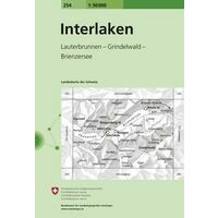 Bundesamt - Swisstopo Topografische Kaart 254 Interlaken