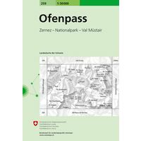 Bundesamt - Swisstopo Topografische Kaart 259 Ofenpass