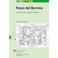 Bundesamt - Swisstopo Topografische Kaart 269 Passo Del Bernina