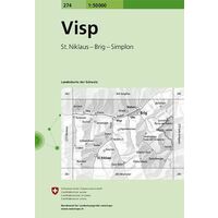 Bundesamt - Swisstopo Topografische Kaart 274 Visp