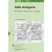 Bundesamt - Swisstopo Topografische Kaart 275 Valle Antigorio