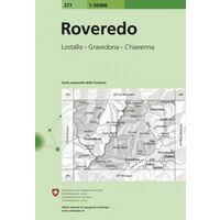 Bundesamt - Swisstopo Topografische kaart 277 Roveredo