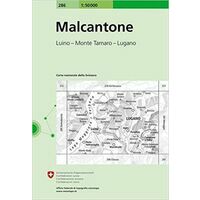 Bundesamt - Swisstopo Topografische kaart 286 Malcantone