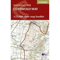 Cicerone Walking The Cotswolds Way Routekaart 1:25.000