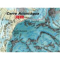 Climbing-map Cerro Aconcagua