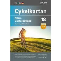Cykelkartan Fietskaart Zweden Fietskaart 18 Vastergotland Noord