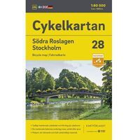 Cykelkartan Fietskaart Zweden Fietskaart Roslagen Zuid Stockholm 28
