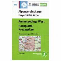 DAV Deutscher Alpenverein Topografische Kaart BY6 Ammergebirge West