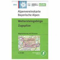 DAV Deutscher Alpenverein Topografische Kaart BY8 Wettersteingebirge