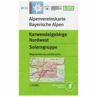 DAV Deutscher Alpenverein Topografische kaart BY10 Karwendelgebirge Nordwest