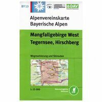 DAV Deutscher Alpenverein Topografische Kaart BY13 Mangfallgebirge West