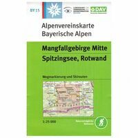 DAV Deutscher Alpenverein Topografische Kaart BY15 Mangfallgebirge Mitte