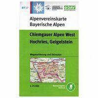 DAV Deutscher Alpenverein Topografische Kaart BY17 Chiemgauer Alpen West